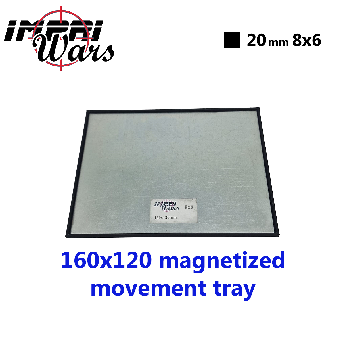 160 × 120 mm magnetic movement tray (8 × 6 20 mm bases)