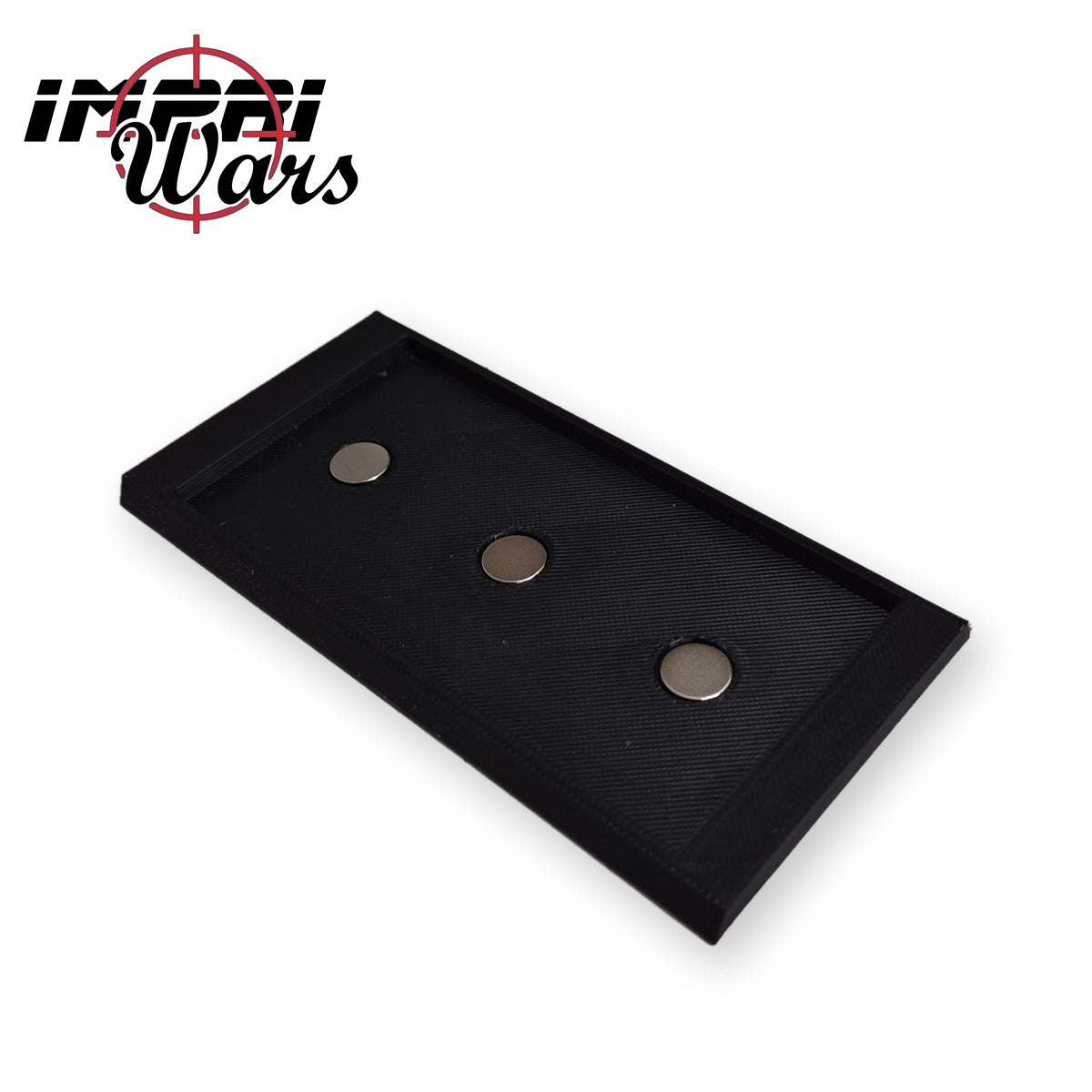 Adaptador de peana de carro 50x100 a 60x120 mm con sus tres imanes