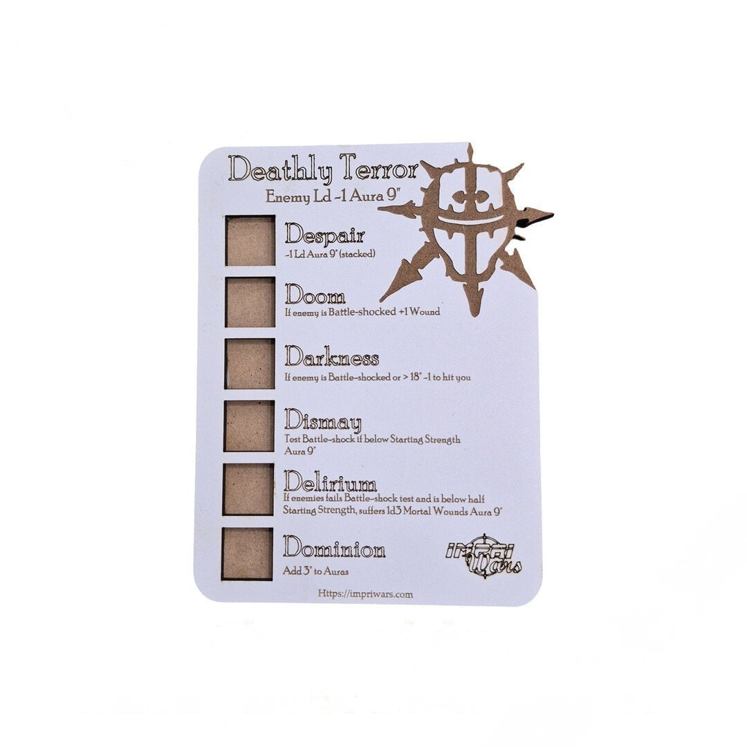 Consola de Chaos Knights Harbingers of Dread para 40K 11.ª edición