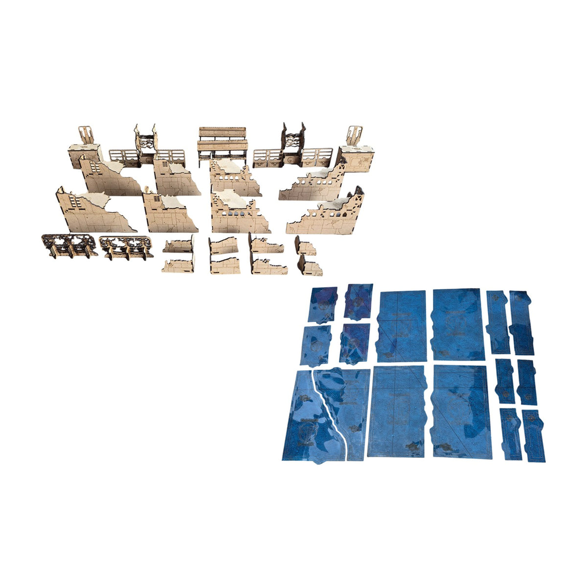 Pack de escenografía y footprints para torneo de Warhammer 40K 11.ª edición