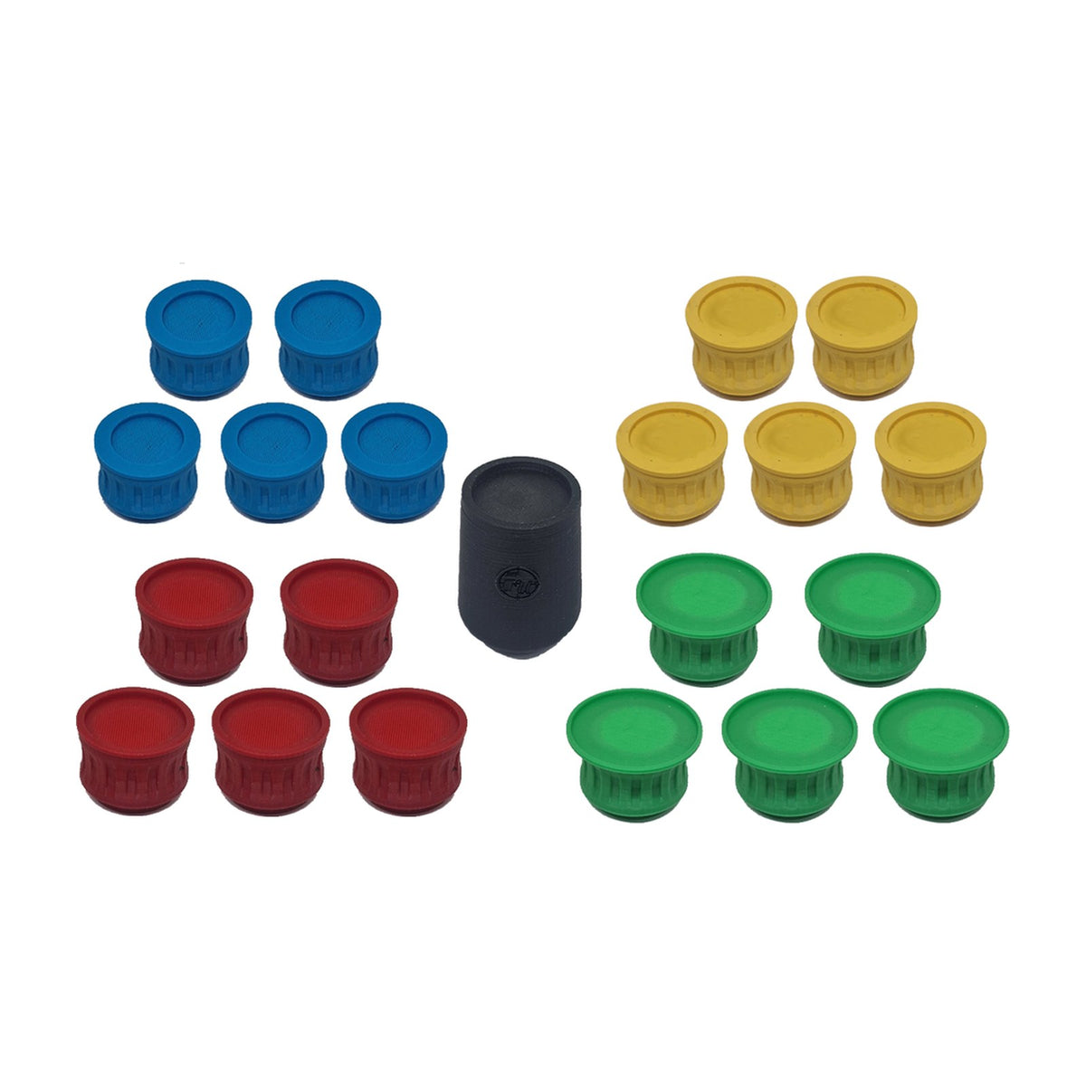 Set de cabezales de peana redonda para mango de pintura