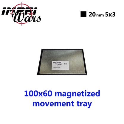 Bandeja de movimiento imantada de 100 × 60 mm (5 × 3 peanas de 20 mm)