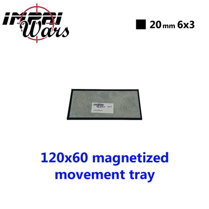 Bandeja de movimiento imantada de 120 × 60 mm (6 × 3 peanas de 20 mm)