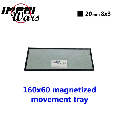 Bandeja de movimiento imantada de 160 × 60 mm (8 × 3 peanas de 20 mm)