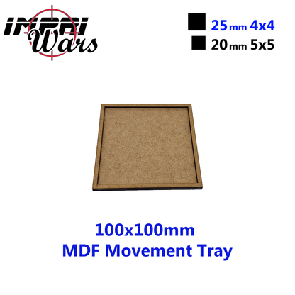 Bandeja de movimiento de DM de 100 × 100 mm (4 × 4 peanas de 25 mm; 5 × 5 peanas de 20 mm)