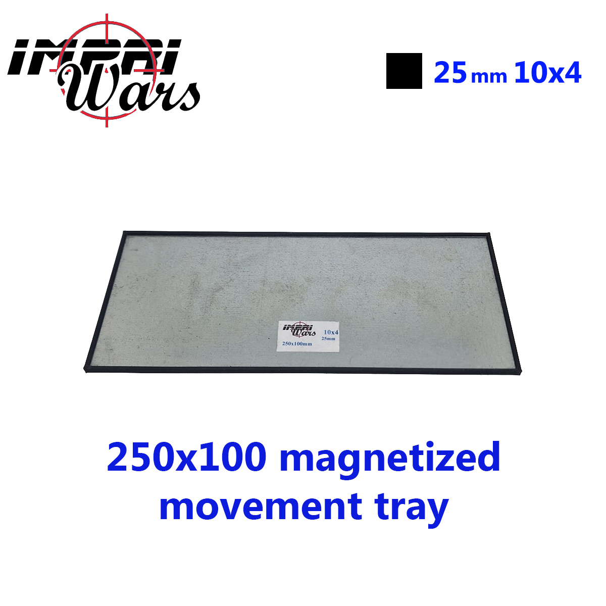 Bandeja de movimiento imantada de 250 × 100 mm (10 × 4 peanas de 25 mm)
