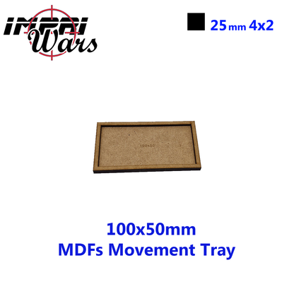 Bandeja de movimiento de DM de 100 × 50 mm (4 × 2 peanas de 25 mm)