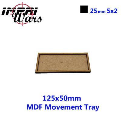 Bandeja de movimiento de DM de 125 × 50 mm (5 × 2 peanas de 25 mm)