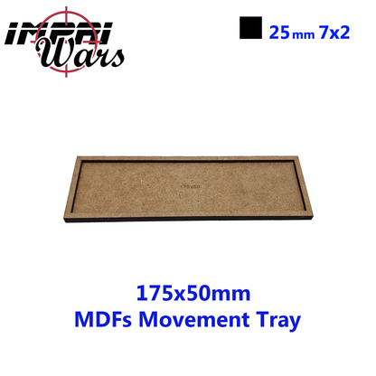 Bandeja de movimiento de DM de 175 × 50 mm (7 × 2 peanas de 25 mm)