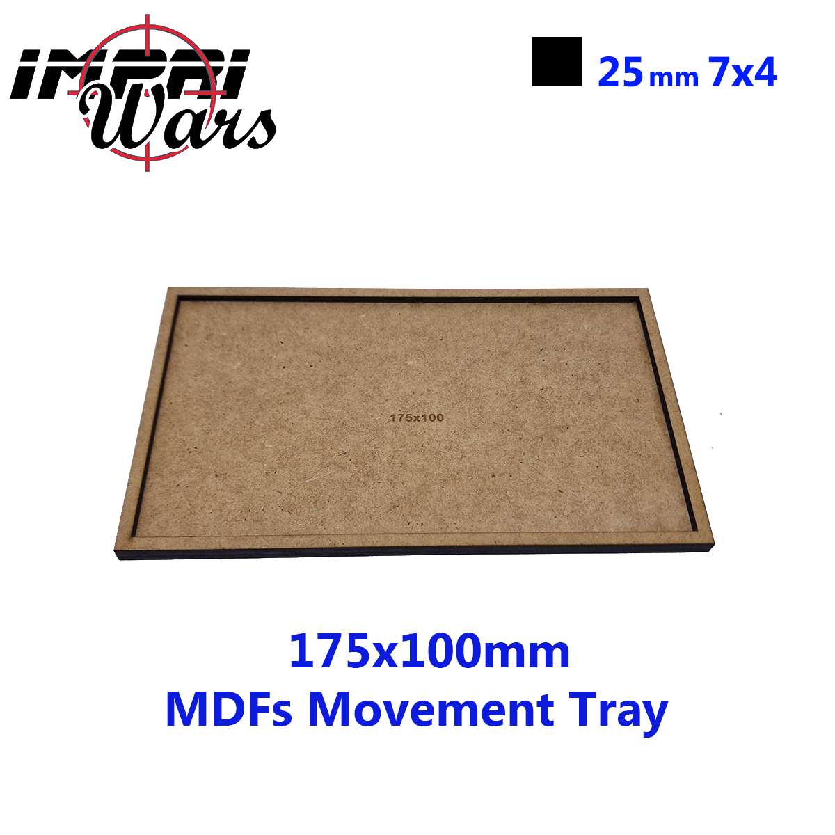 Bandeja de movimiento de DM de 175 × 100 mm (7 × 4 peanas de 25 mm)