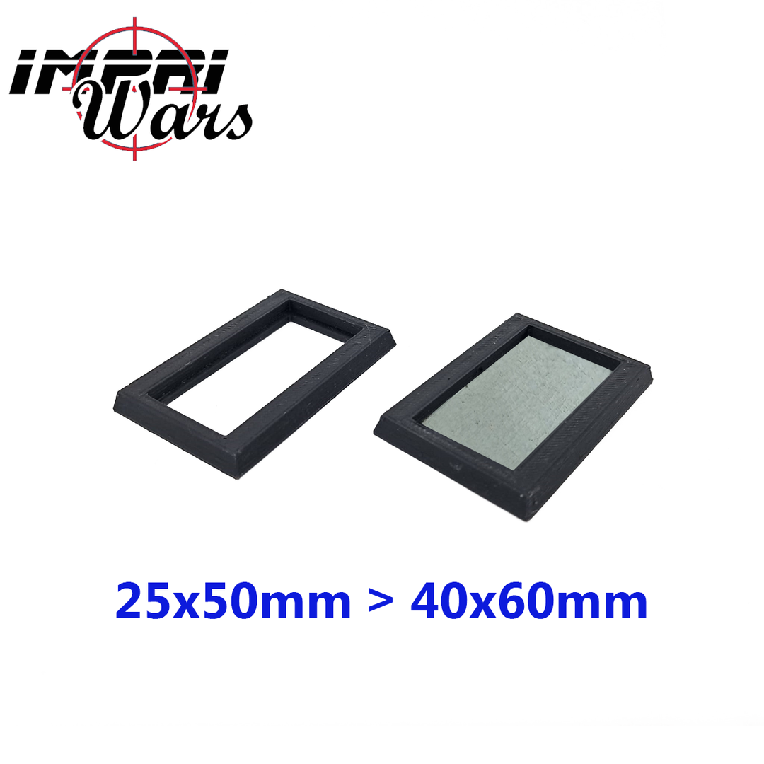 Adaptador imantado de peana 30x60 a 40x60 mm