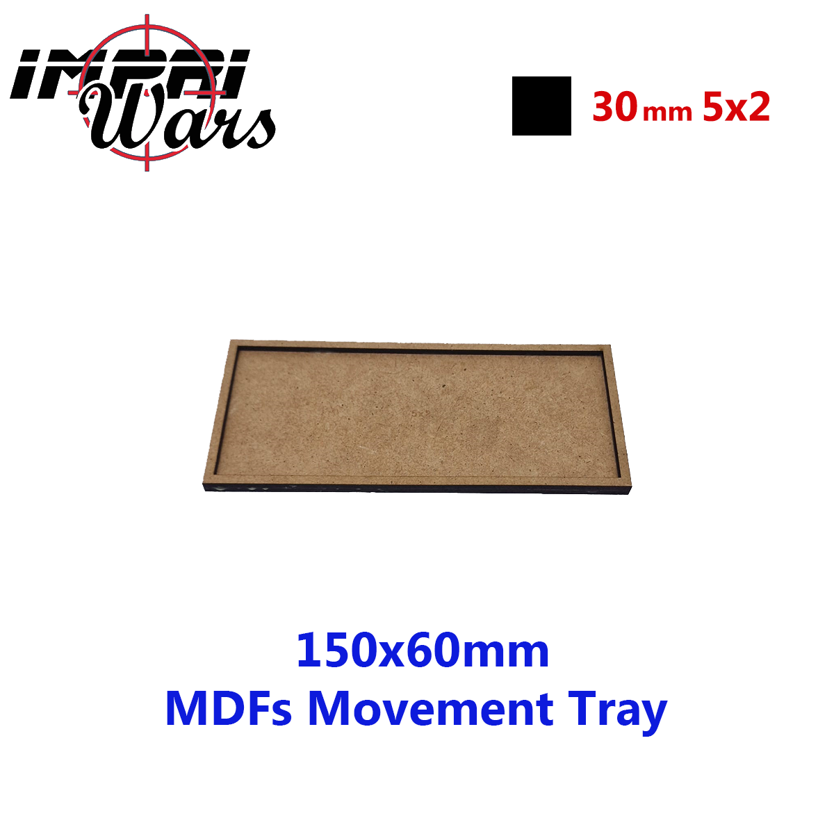 Bandeja de movimiento de DM de 150 × 60 mm (5 × 2 peanas de 30 mm)