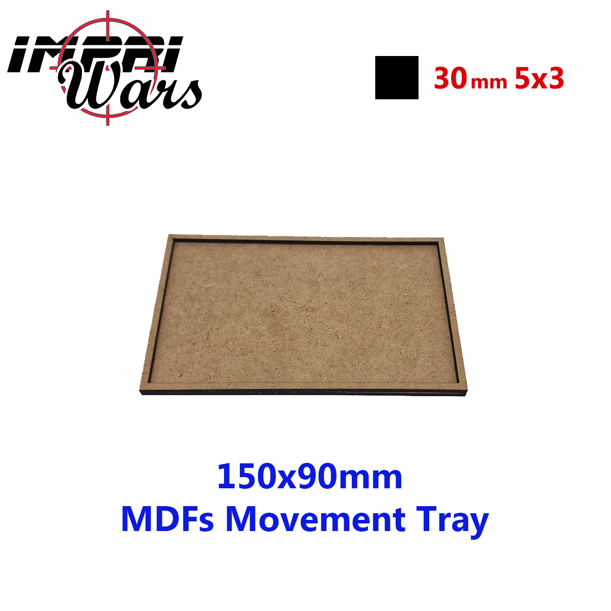 Bandeja de movimiento de DM de 150 × 90 mm (5 × 3 peanas de 30 mm)