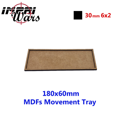 Bandeja de movimiento de DM de 180 × 60 mm (6 × 2 peanas de 30 mm)