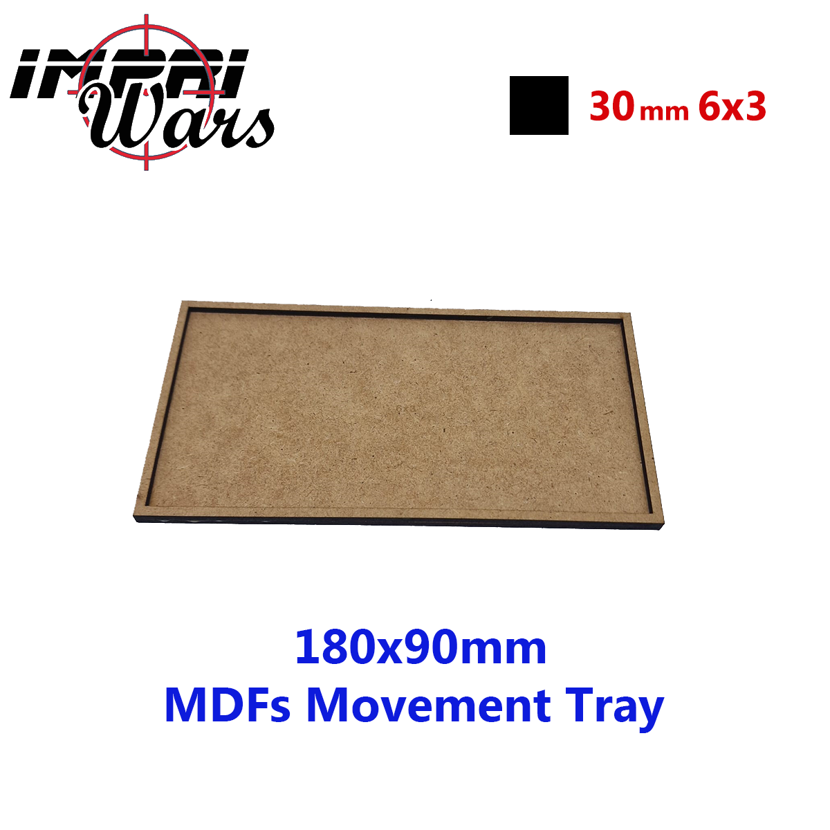 Bandeja de movimiento de DM de 180 × 90 mm (6 × 3 peanas de 30 mm)