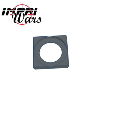 Adaptador de peana redonda de 28,5 mm a cuadrada 30x30 mm