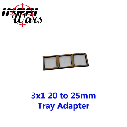Adaptador de bandeja de DM de peanas de 20 a 25 mm, formación 3 × 1