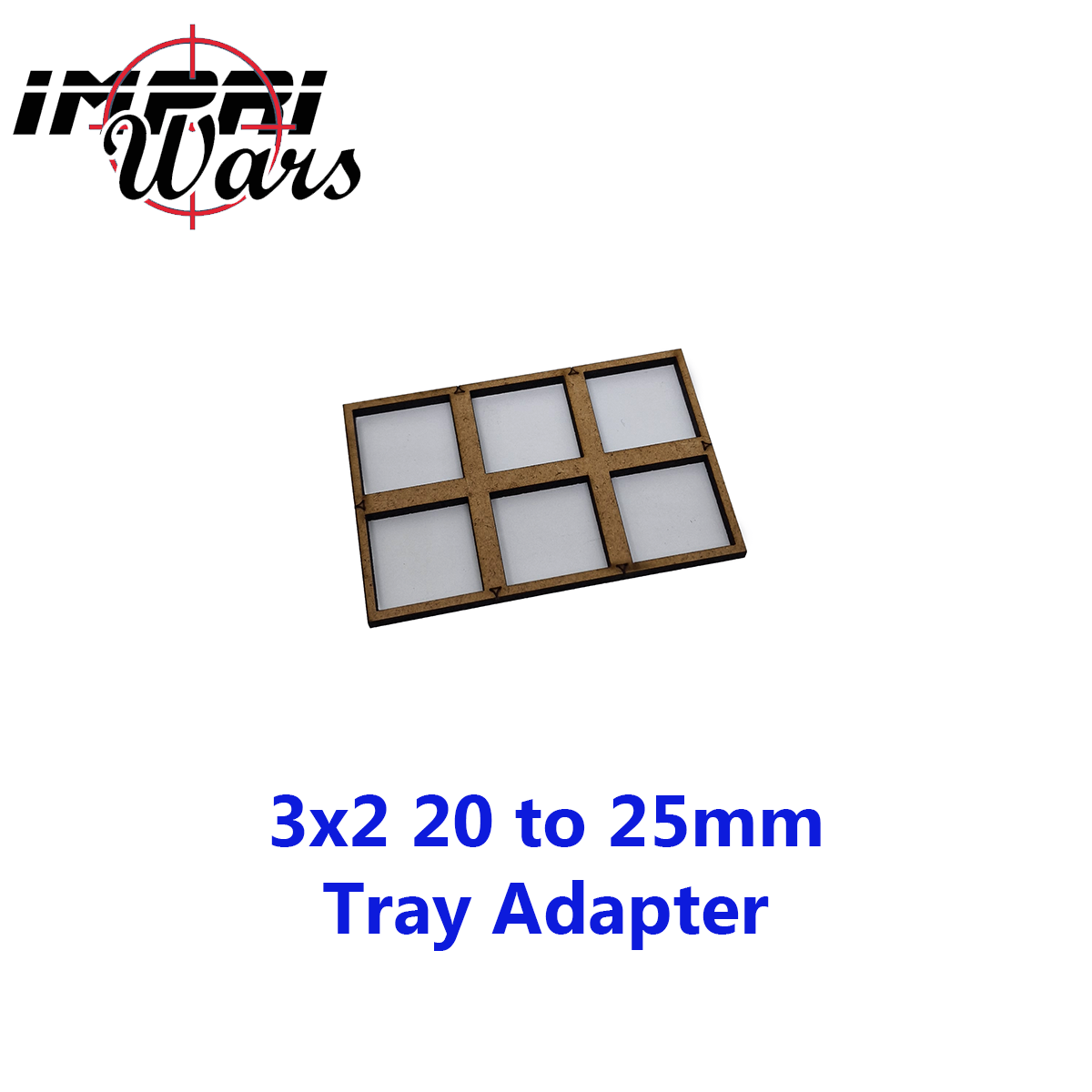 Adaptador de bandeja de DM de peanas de 20 a 25 mm, formación 3 × 2