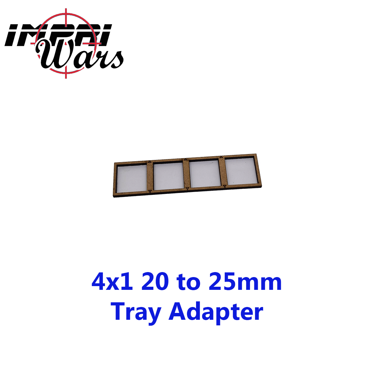Adaptador de bandeja de DM de peanas de 20 a 25 mm, formación 4 × 1