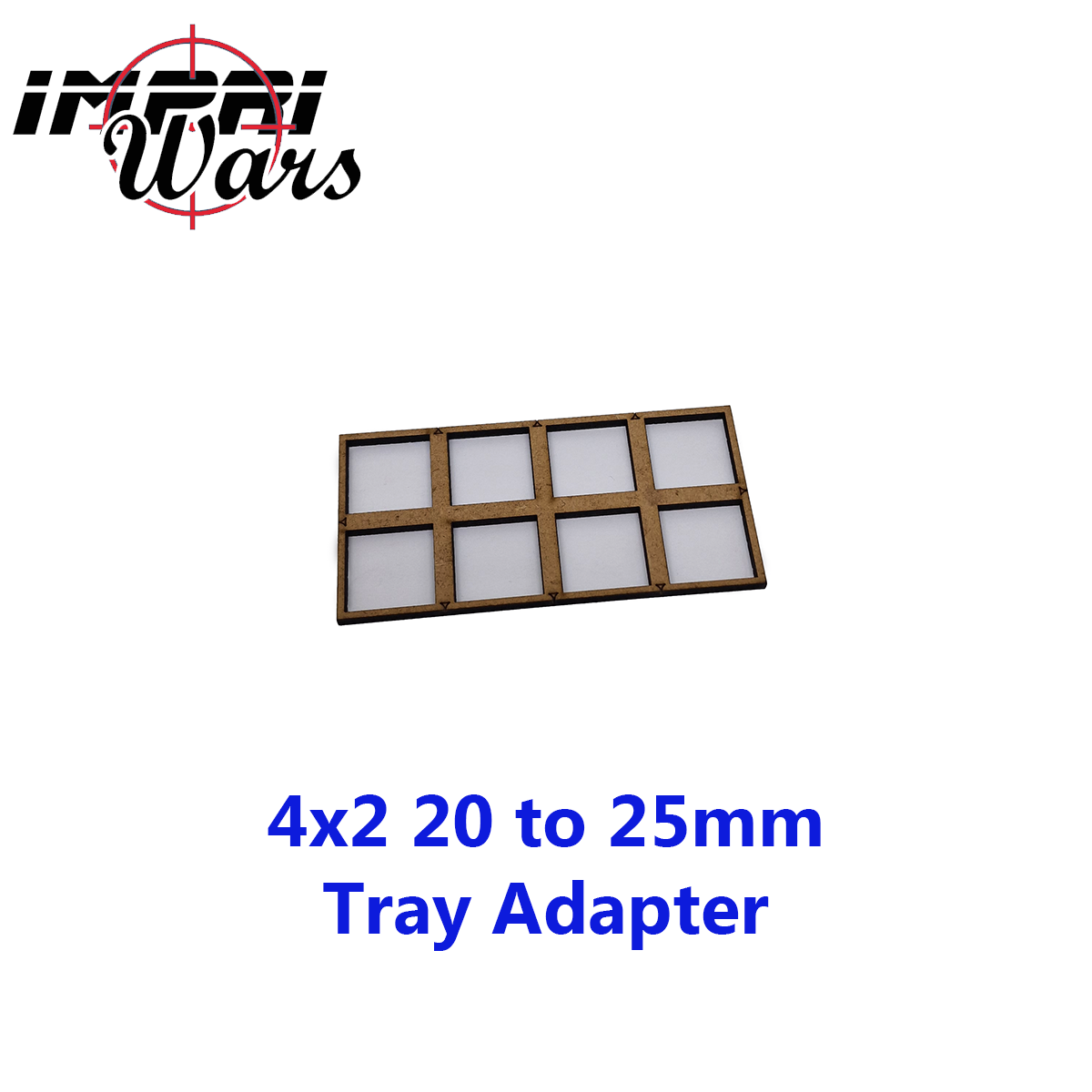 Adaptador de bandeja de DM de peanas de 20 a 25 mm, formación 4 × 2