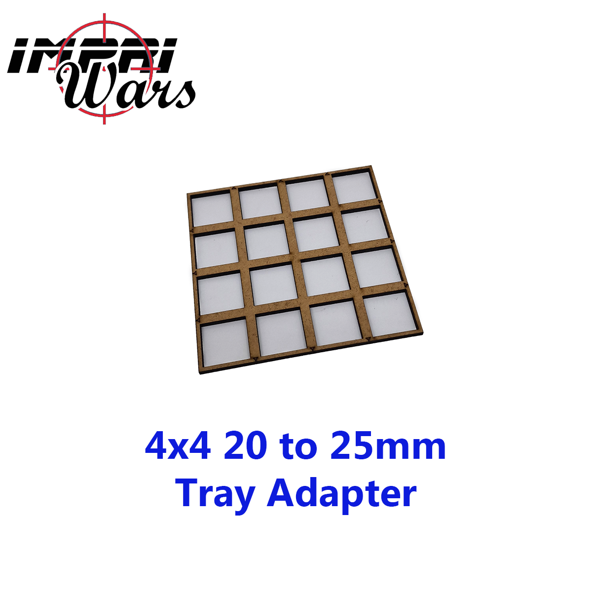Adaptador de bandeja de DM de peanas de 20 a 25 mm, formación 4 × 4