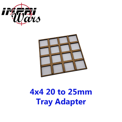 Adaptador de bandeja de DM de peanas de 20 a 25 mm, formación 4 × 4