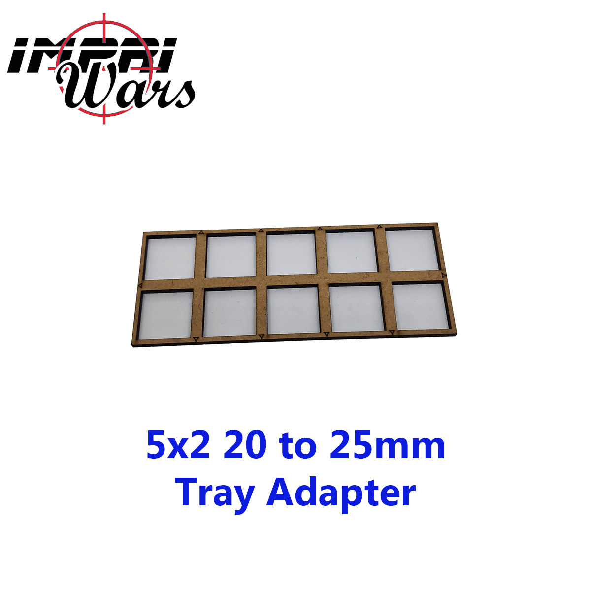 Adaptador de bandeja de DM de peanas de 20 a 25 mm, formación 5 × 2