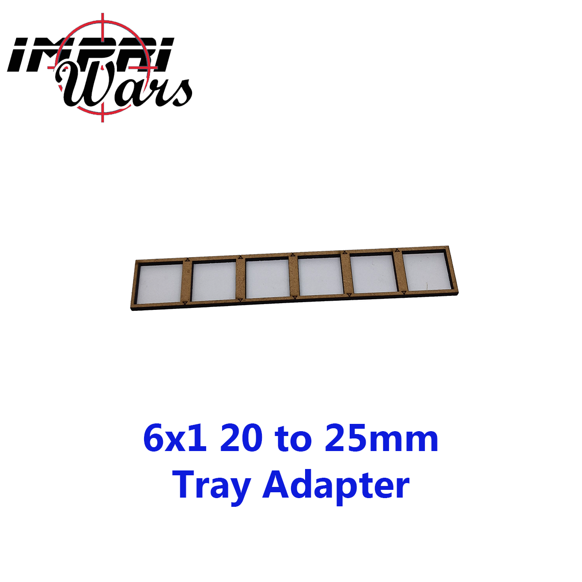 Adaptador de bandeja de DM de peanas de 20 a 25 mm, formación 6 × 1