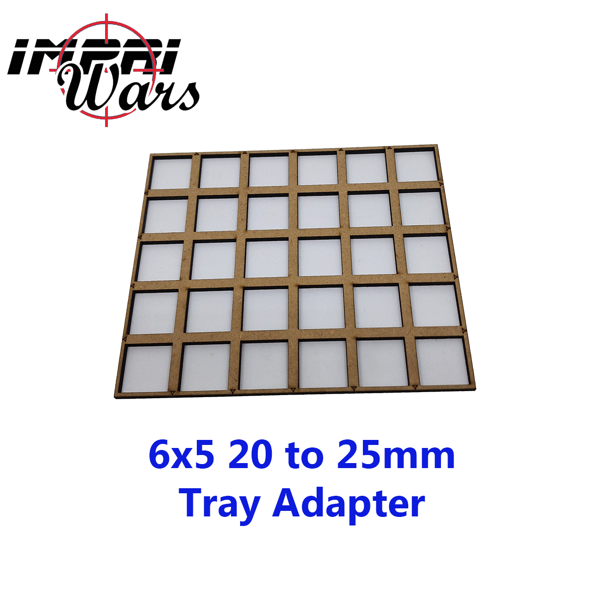 Adaptador de bandeja de DM de peanas de 20 a 25 mm, formación 6 × 5