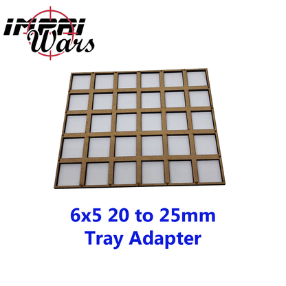Adaptador de bandeja de DM de peanas de 20 a 25 mm, formación 6 × 5
