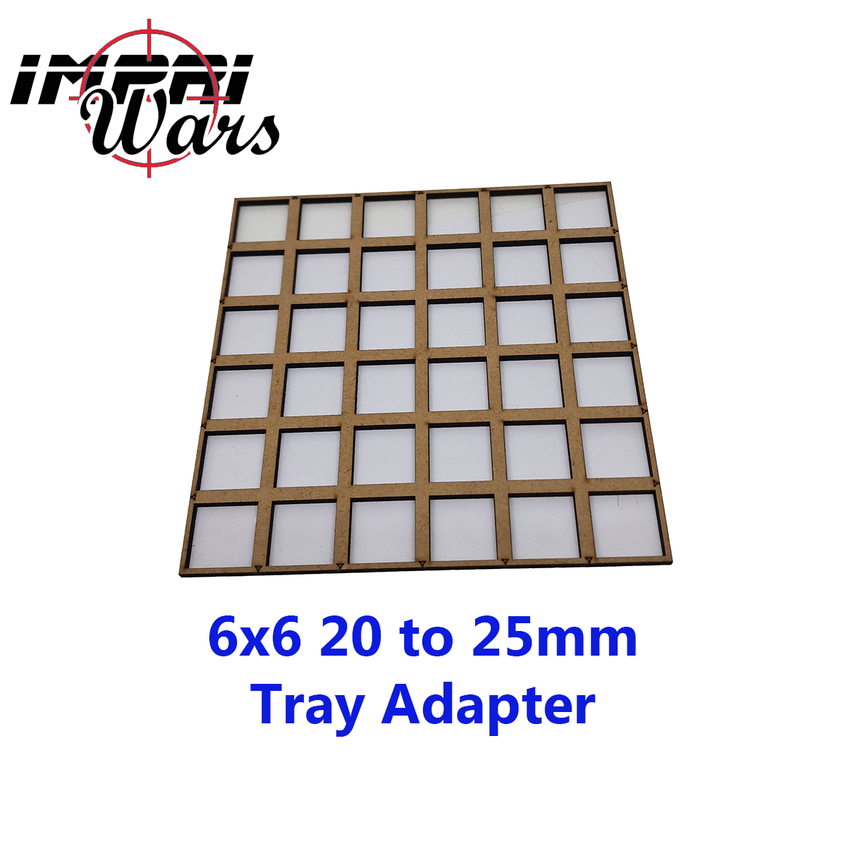 Adaptador de bandeja de DM de peanas de 20 a 25 mm, formación 6 × 6