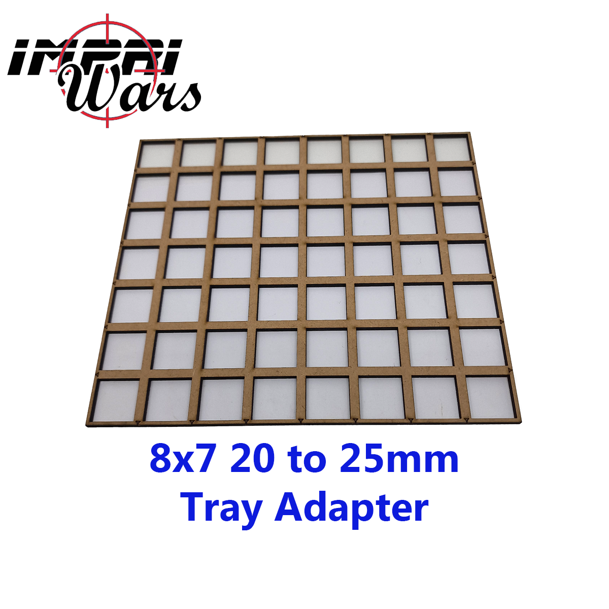 Adaptador de bandeja de DM de peanas de 20 a 25 mm, formación 8 × 7