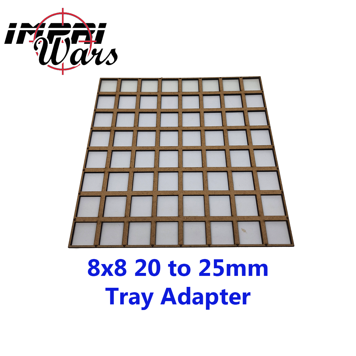 Adaptador de bandeja de DM de peanas de 20 a 25 mm, formación 8 × 8