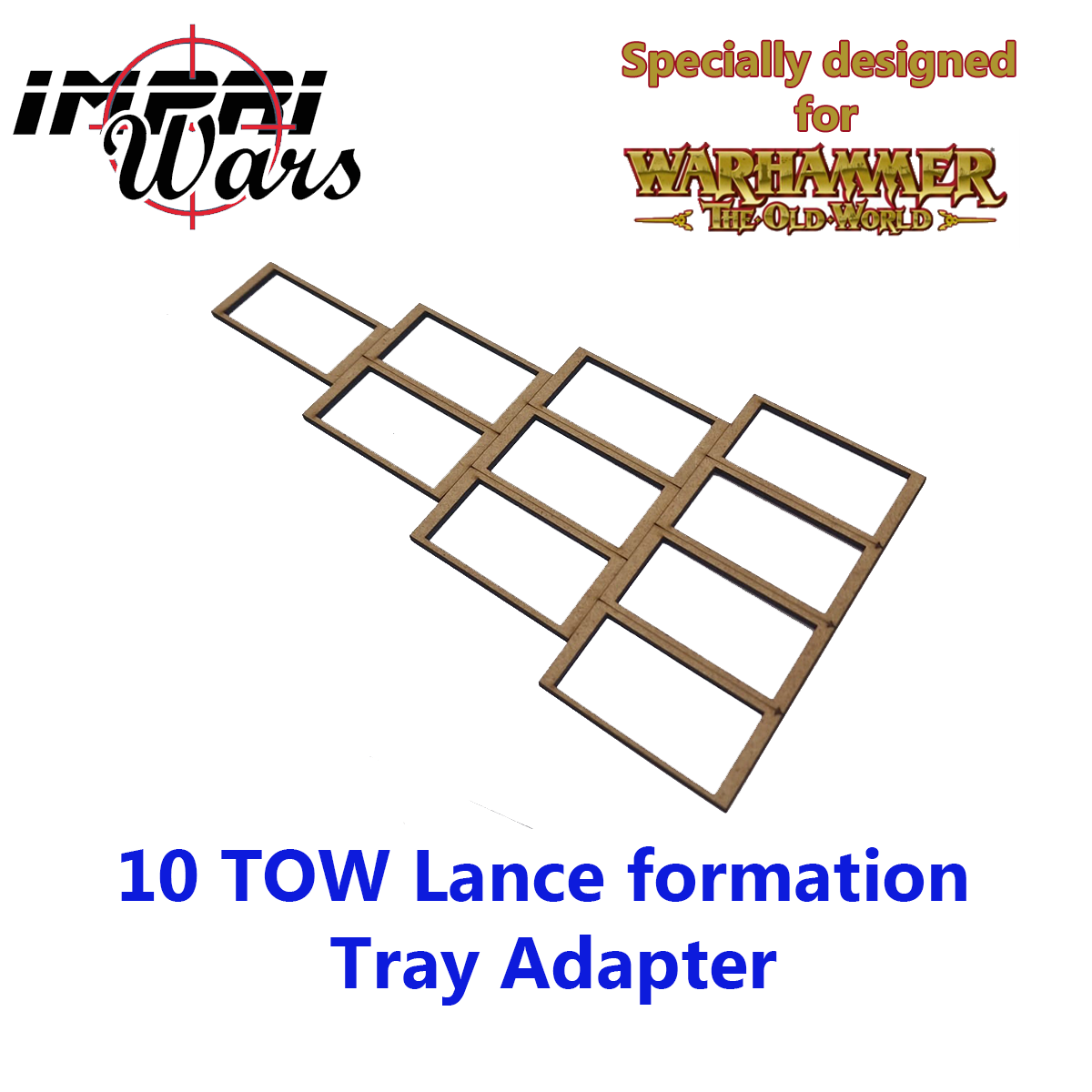 Adaptador de bandeja de DM para formación en lanza de 10 miniaturas