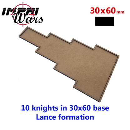 Bandeja de movimiento de DM en lanza para 10 miniaturas con peanas de 30 × 60 mm