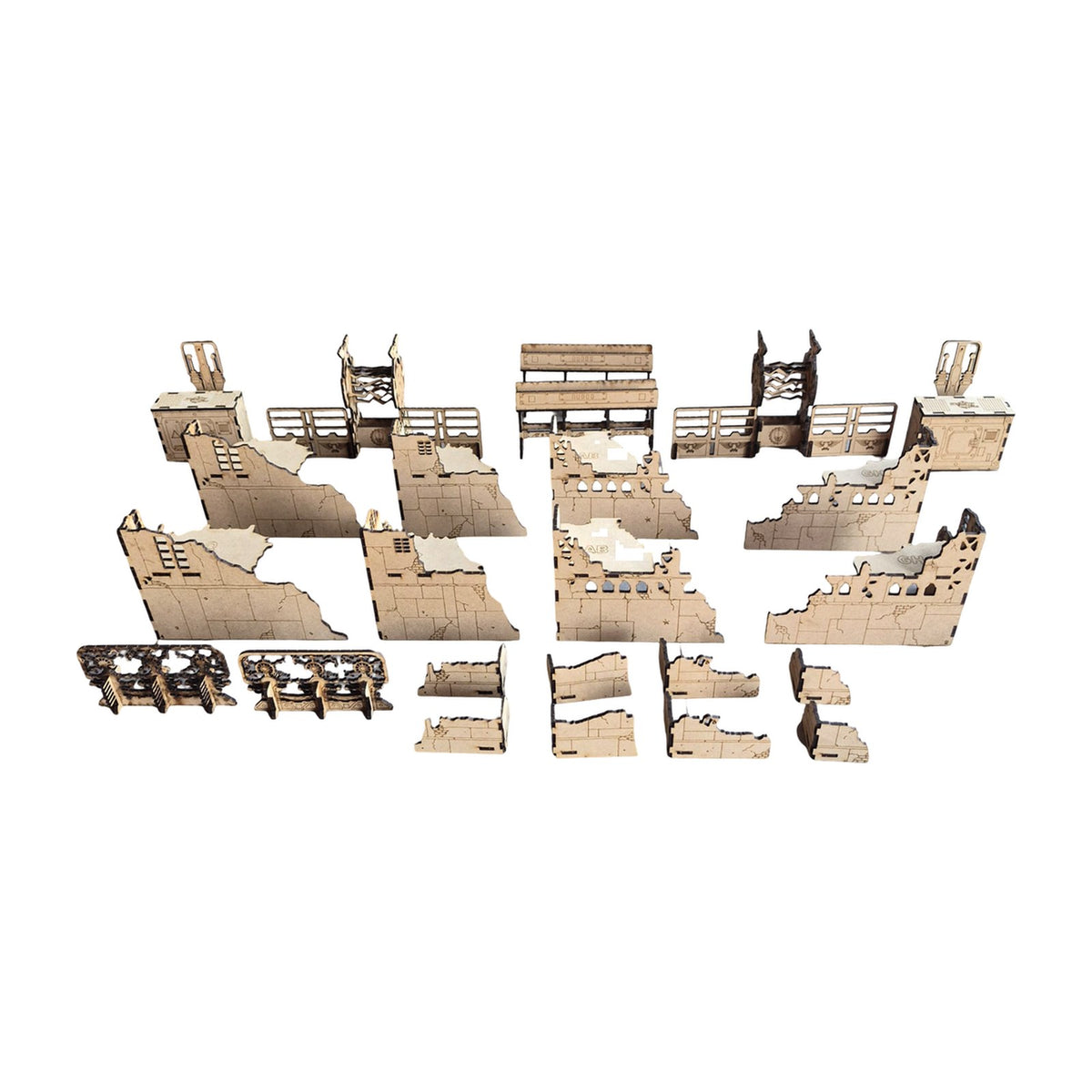 Escenografía modular de MDF para mesa completa de Warhammer 40K 11.ª edición