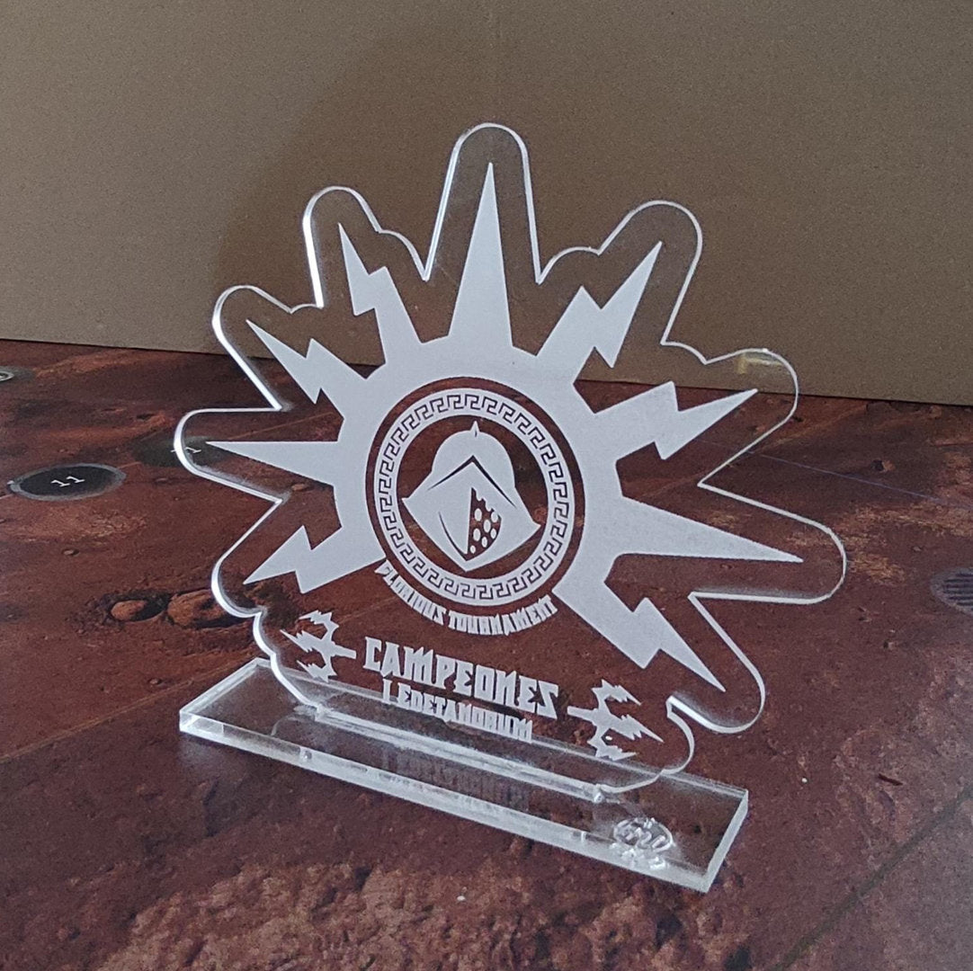 Trofeo de metacrilato personalizado