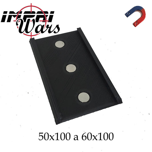 Adaptador de peana de carro 50x100 a 60x100 mm