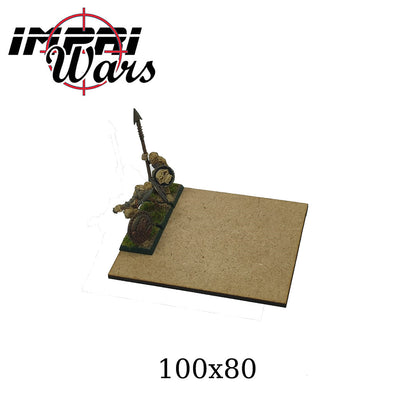 Bandeja de movimiento de DM sin borde de 100 × 80 mm; con miniaturas de ejemplo