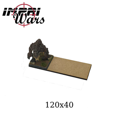 Bandeja de movimiento de DM sin borde de 120 × 40 mm; con miniaturas de ejemplo