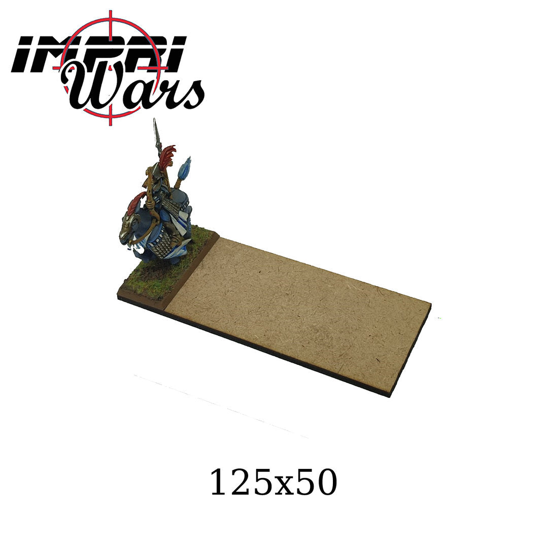 Bandeja de movimiento de DM sin borde de 125 × 50 mm; con miniaturas de ejemplo