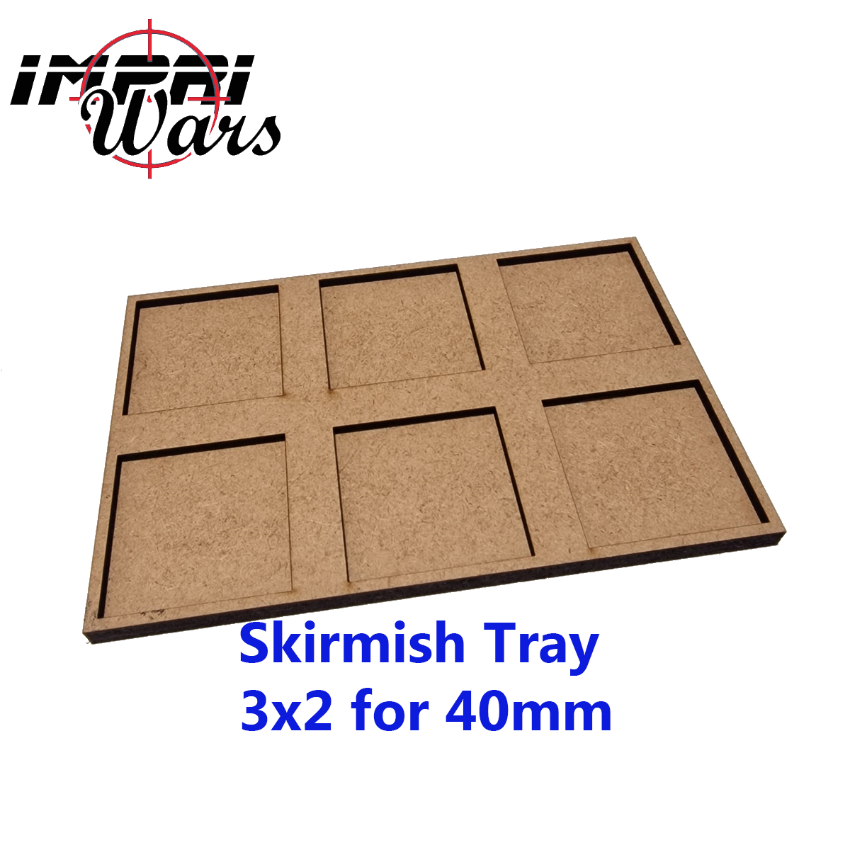 Bandeja de hostigadores de DM, formación 3 × 2, para peanas de 40 mm