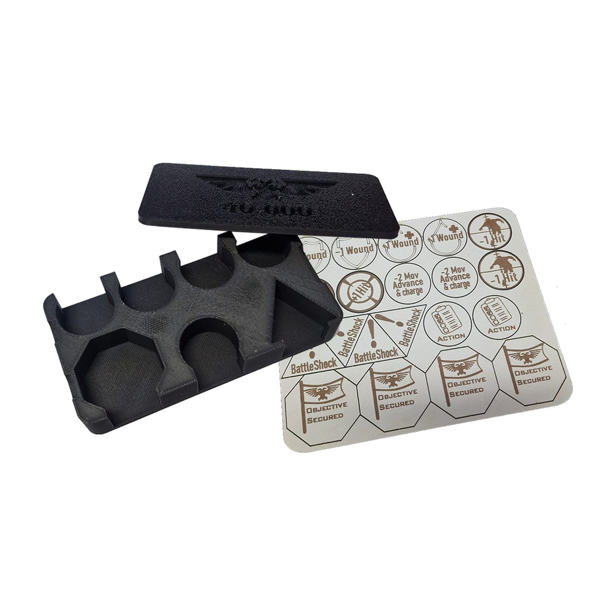 Pack de caja y tokens para Warhammer 40K