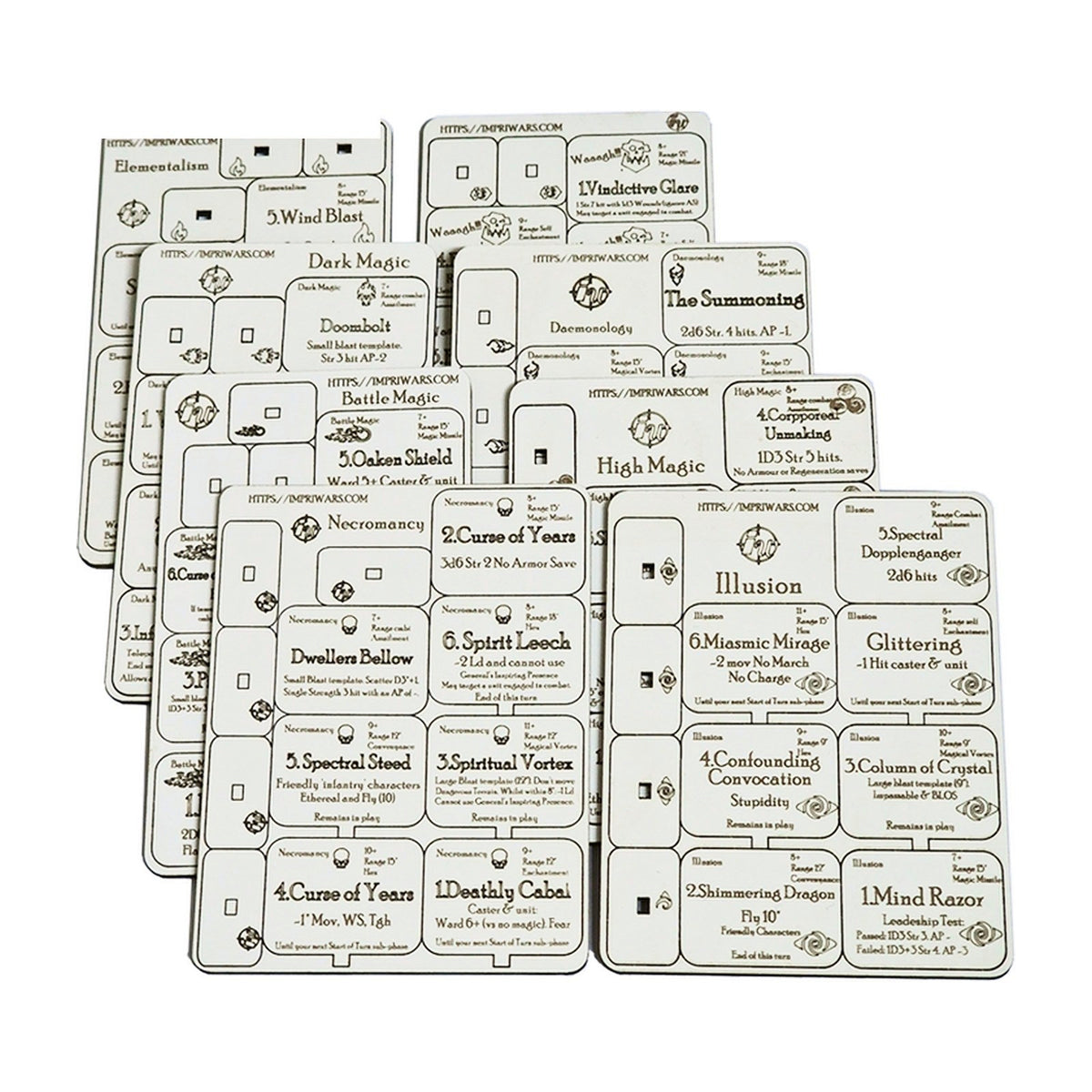Pack completo de tokens de magia para The Old World