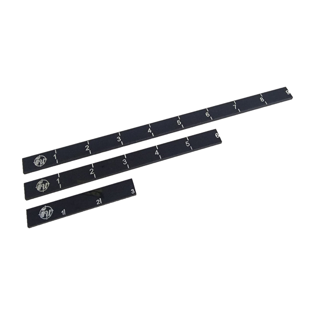 Pack de reglas rectas de 3", 6" y 9" Metacrilato