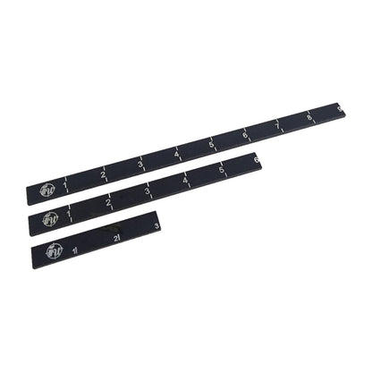 Pack de reglas rectas de 3", 6" y 9" Metacrilato