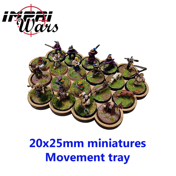Open movement tray for 20 25mm  models