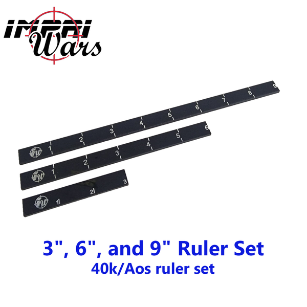 3", 6", and 9" Ruler Set