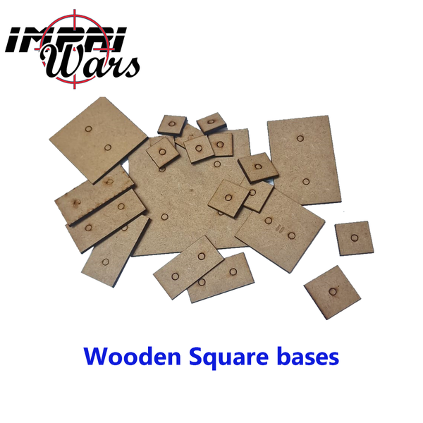 10 wooden 30x30mm The Old World base